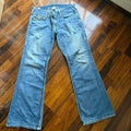 True Religion Joey Super T Flare Jeans Mens 33 Medium Wash Blue Made in USA