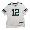 Nike Green Bay Packers Aaron Rodgers 12 NFL Football Jersey Men 44 White