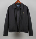 Polo Ralph Lauren Harrington Jacket Mens XL Black Full Zip Pony Logo Windbreaker