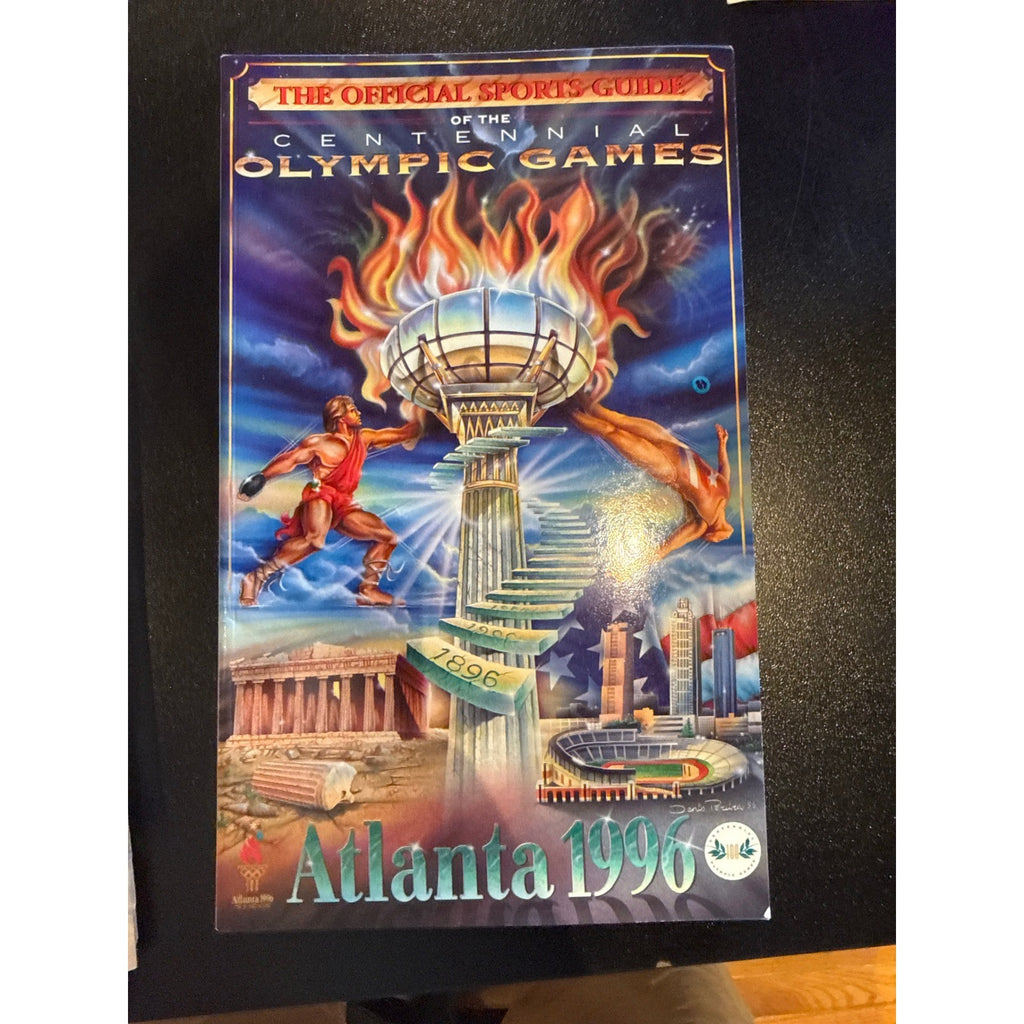 Atlanta 1996 Centennial Olympic Games Official Sports Guide Denis Pellerin Art
