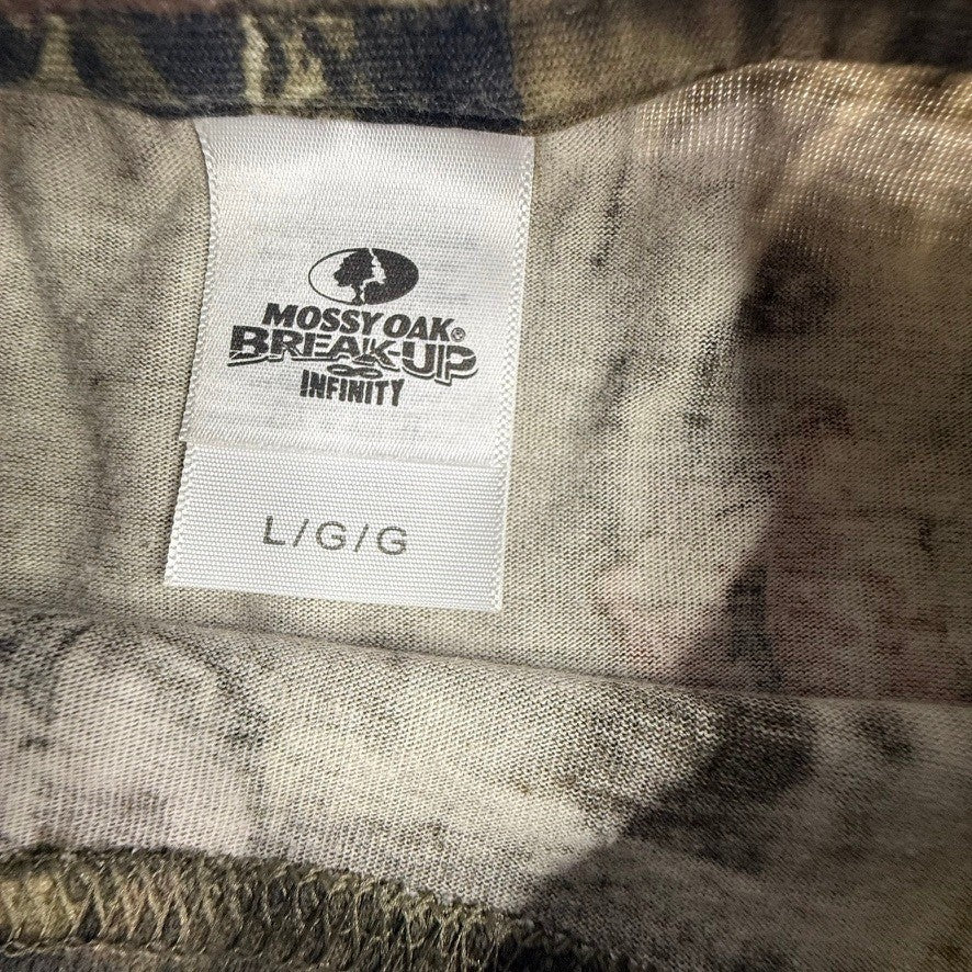 Mossy Oak Break-Up Infinity Camo Long Sleeve TShirt Mens Large Brown Hunting Top