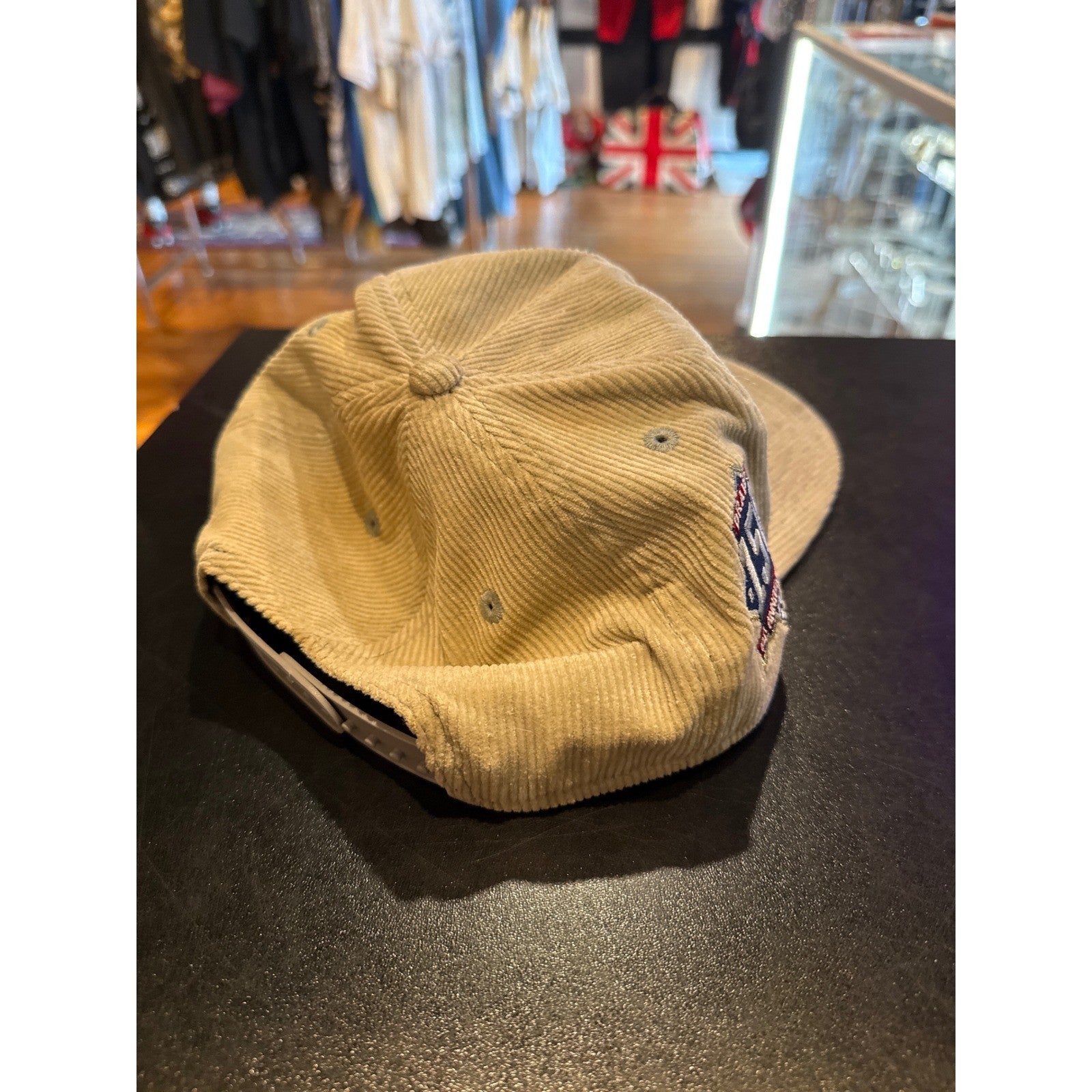 Atlanta Braves New Era Corduroy Snapback Hat Cream Tan MLB Baseball Cap Retro