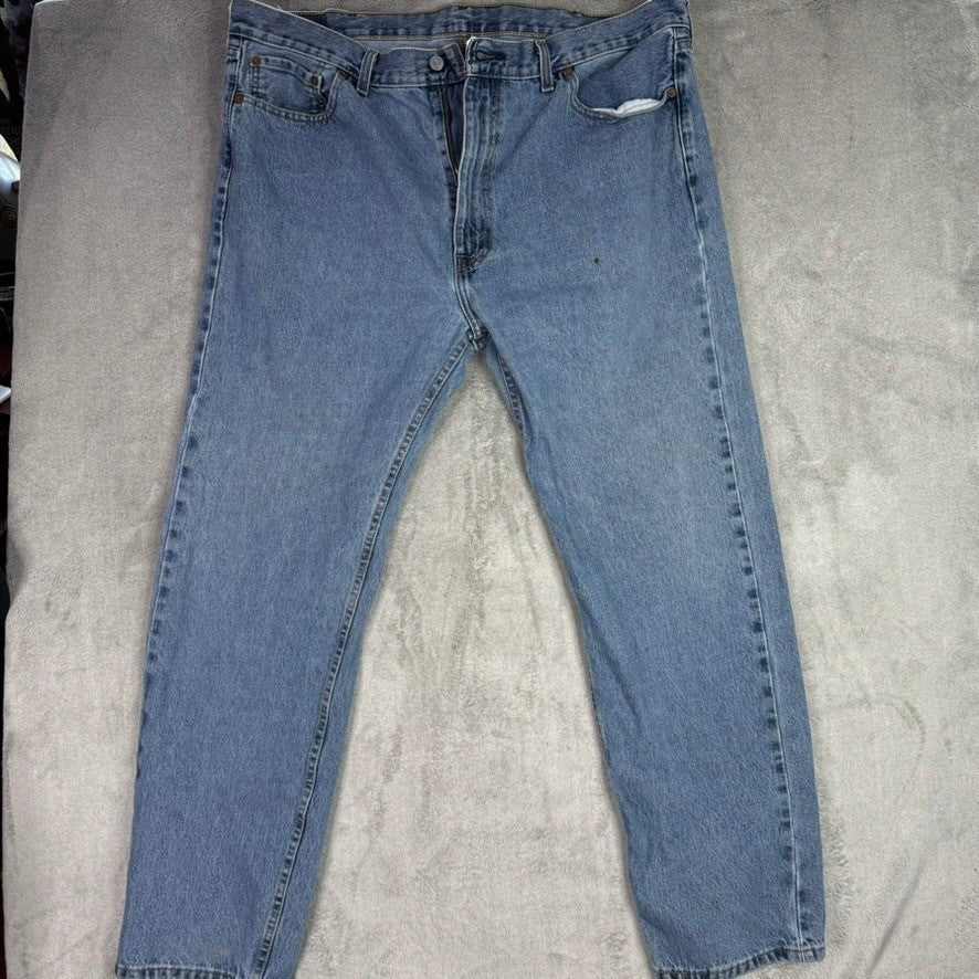 Levi's 505 Jeans Men's 42x34 Blue Denim USA Made 2022 Straight Leg