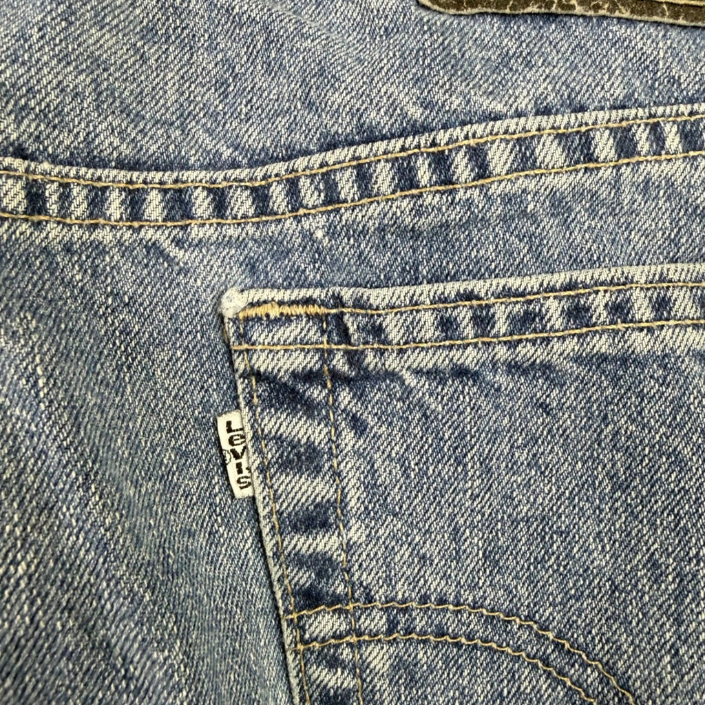 Vintage Levi's L2 White-Tab Baggy-Fit Jeans 36x32 (35x31) Faded Stonewash USA