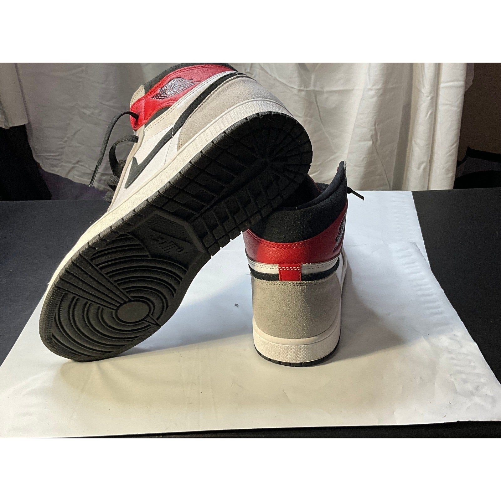 Air Jordan 1 High OG Stealth Grey White Black Red Men's Basketball Shoes