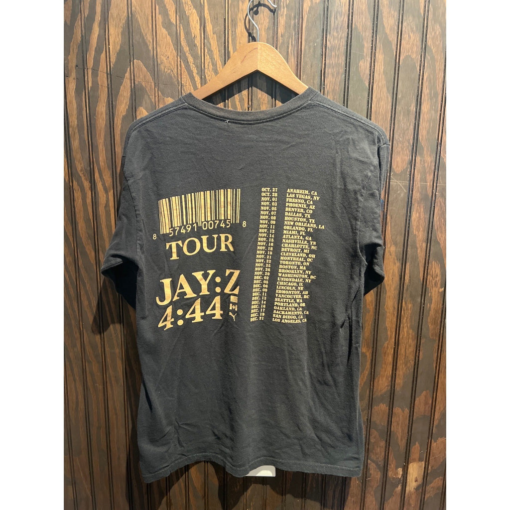 Jay-Z 4:44 Tour Long Sleeve T-Shirt Mens Black Puma Barcode Graphic Tee 2017