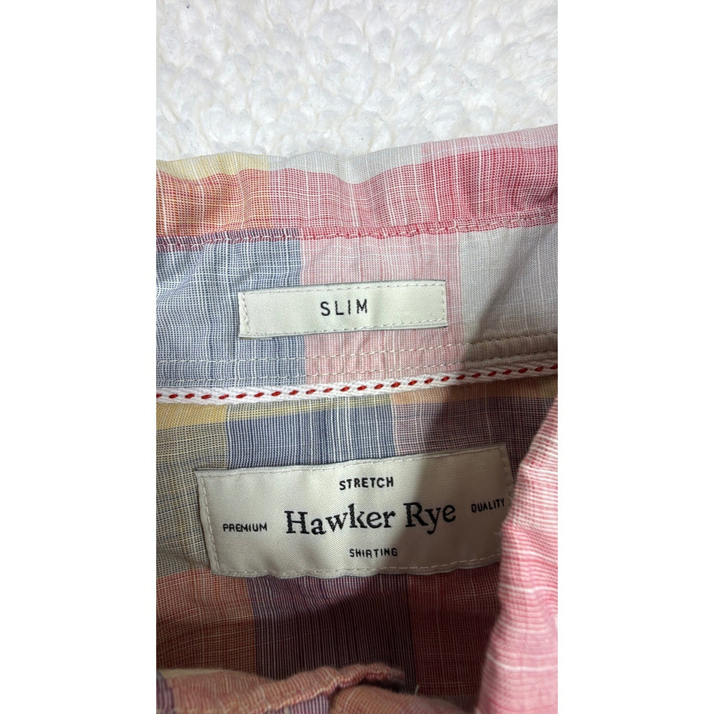 Hawker Rye Men Slim Fit Button Down Shirt Long Sleeve Stretch Premium Quality