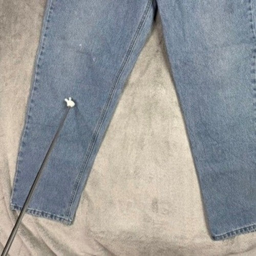 Light Wash Denim Jeans Men Size 36x30 Relaxed Fit Workwear Casual Pants