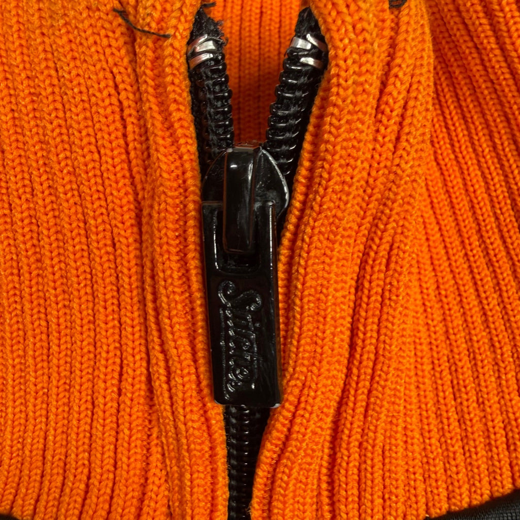 Baltimore Orioles Baseball Jacket Orange Black Full Zip Embroidered Logo Size L