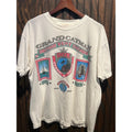 Vintage Grand Cayman British West Indies Scuba Diving Graphic T-Shirt Cream XL