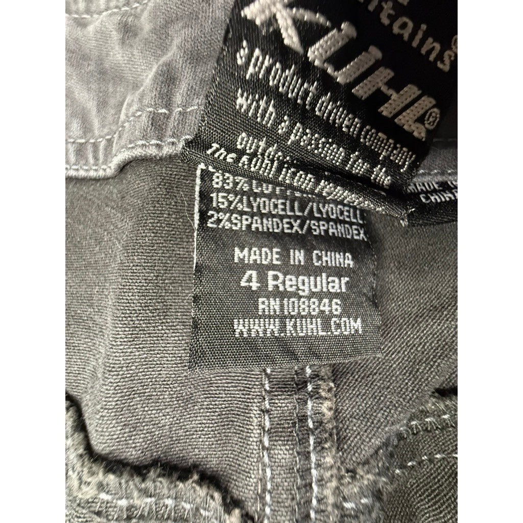 Kuhl Men's Charcoal Gray Utility Pants Relaxed Fit Size 32x32 Outdoor Cargo