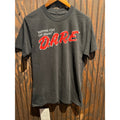 DARE Keeping Kids Off Drugs Graphic T-Shirt Black Red White Logo Vintage Style