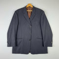 Ted Baker Endurance Mens Navy Blue Pinstripe 3-Button Blazer Suit Jacket 50R