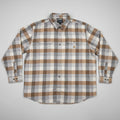 Carhartt Mens Plaid Flannel Long Sleeve Button Up Shirt Loose Fit 2XL