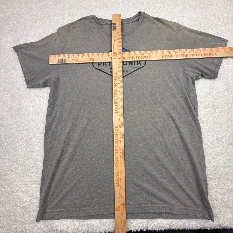 Patagonia Ventura CA Graphic T Shirt Mens XL Slim Fit Gray Mountains Logo