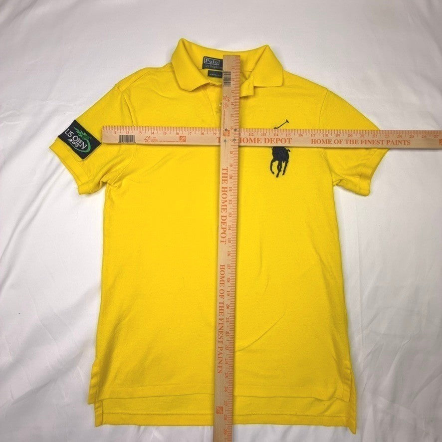 Polo Ralph Lauren Yellow US Open Custom Fit Polo Shirt Men's XL