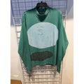 Kanye West Jesus Is King Every Hour Green Long Sleeve T-Shirt Mock Neck Large
