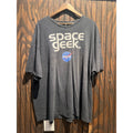 NASA Space Geek Graphic T-Shirt Mens Faded Black Short Sleeve Crew Neck Tee