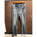 Diesel Larkee Blue Denim Straight Leg Jeans Mens 36x31 Medium Wash Whiskered