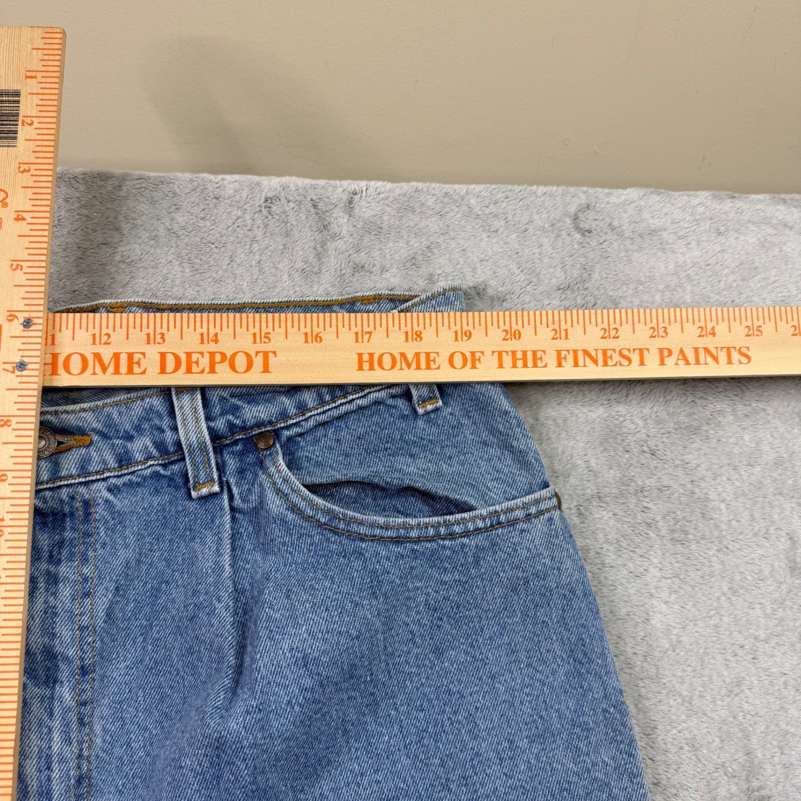 Levi Strauss Signature Mens Loose Pleated Light Wash Denim Jeans Size 40x30