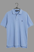 Polo Ralph Lauren Mens Classic Fit Short Sleeve Pique Polo Shirt Light Blue XL