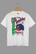 Vintage 1993 Atlanta Braves Western Division Champions T-Shirt Fruit of the L M