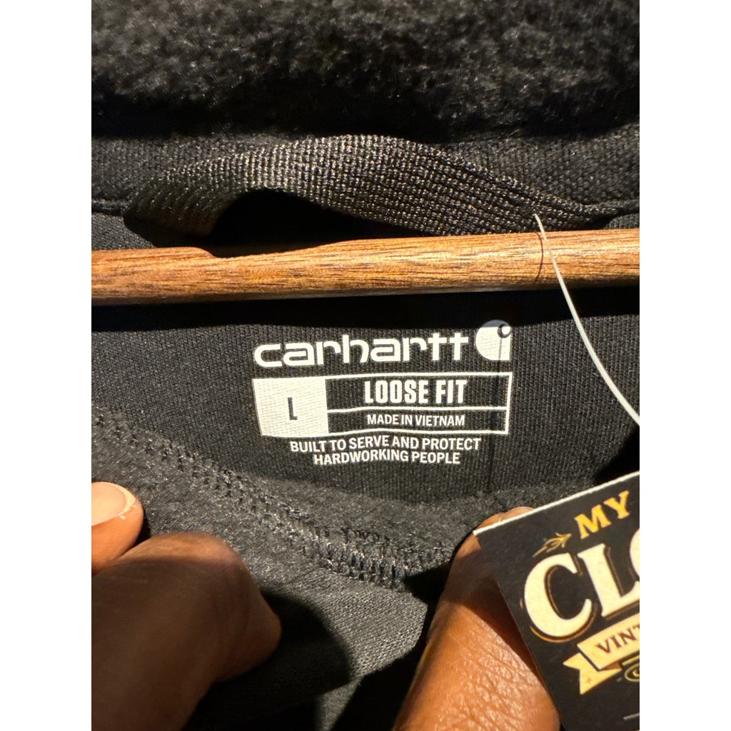 Carhartt Loose Fit Midweight Hoodie Faded Black Workwear Sweatshirt Mens XL