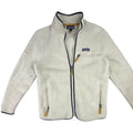 Patagonia Full Zip Fleece Jacket Cream Sherpa Cozy Outerwear Size M