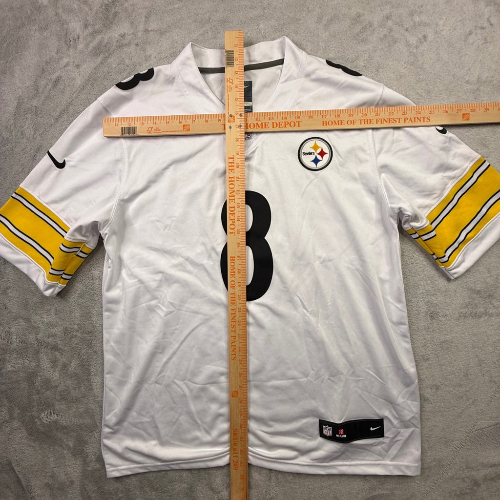 Pittsburgh Steelers White Nike NFL Football Jersey Number 8 Pickett Men's Large