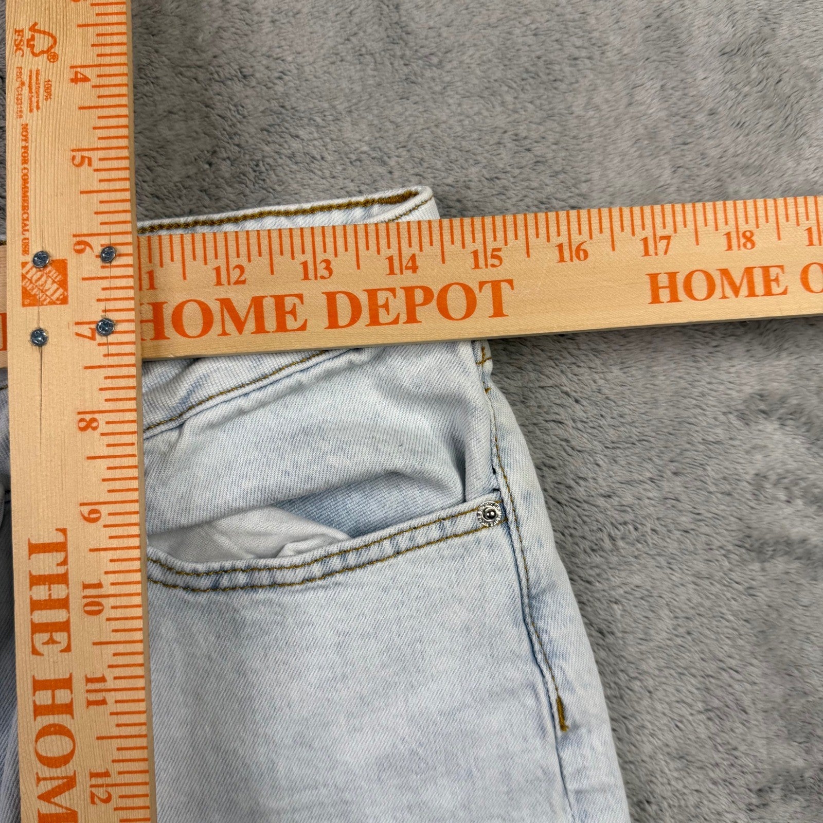 WeWoreWhat Light Wash Distressed Straight Leg Jeans Size 29