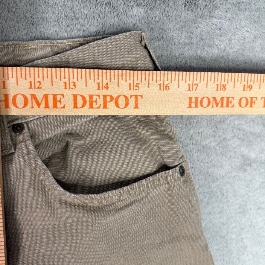 Carhartt Mens Tan Canvas Work Cargo Pants Relaxed Fit Size 34x30