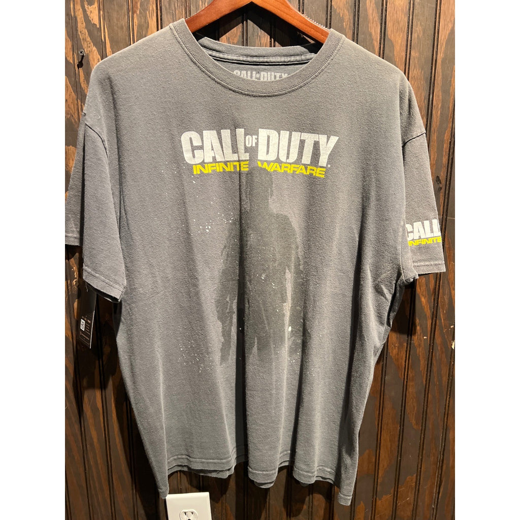 Call of Duty Infinite Warfare Graphic T-Shirt XL Gray Short Sleeve Gamer Tee