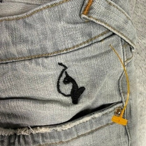 Baby Phat Jeans Distressed Light Wash Bootcut Size 18 Authentic Denim
