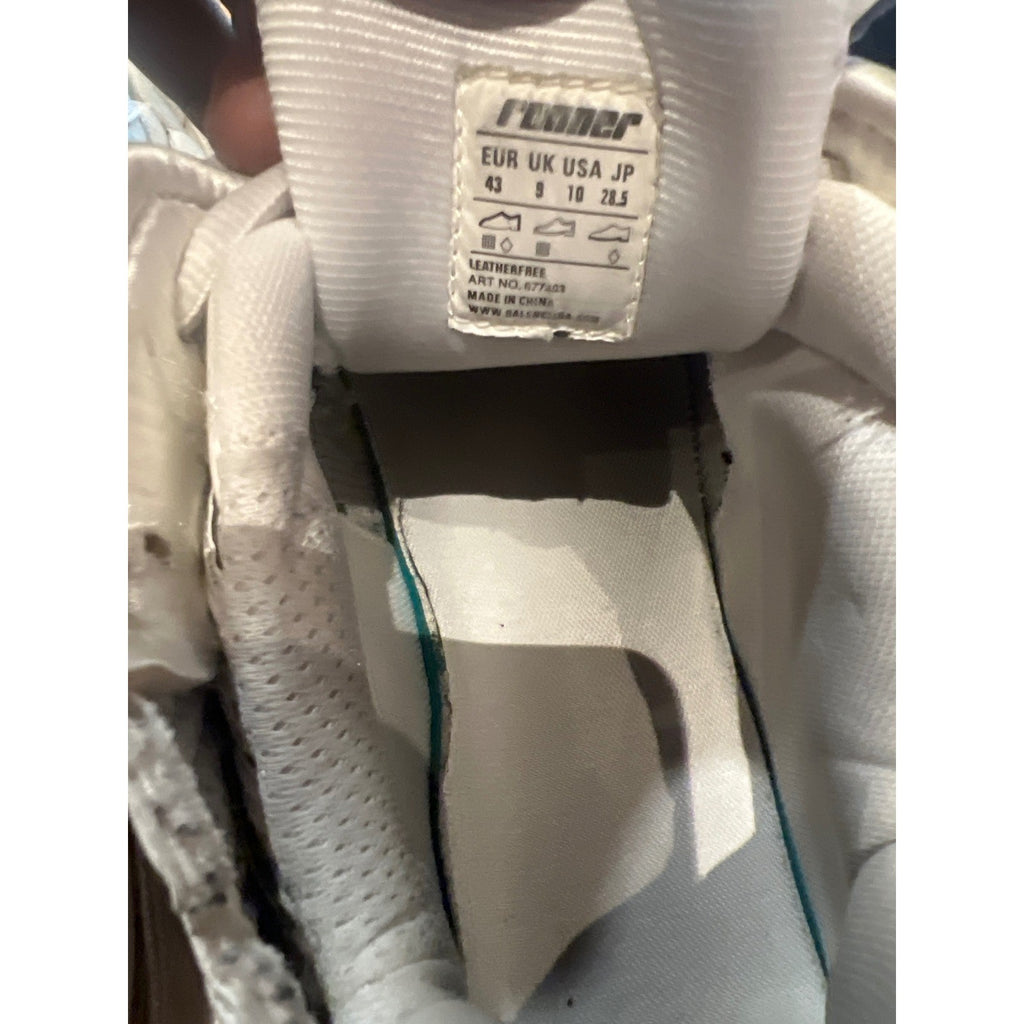 Balenciaga Runner Graffiti Sneakers White Black Mesh Chunky Logo Shoes