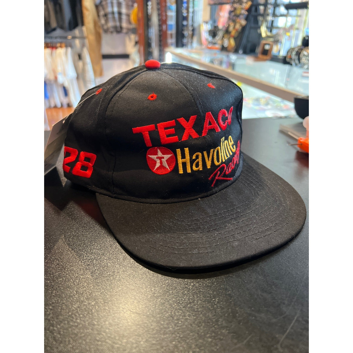 Vintage Texaco Havoline Racing Hat Black Snapback #28 NASCAR Embroidered Cap