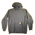 Carhartt Mens Loose Fit Pullover Hoodie Charcoal Gray Size L Heavyweight Logo