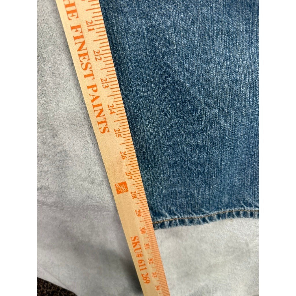 Levi's 505 Mens Jeans 34x32 Light Wash Straight Fit Denim Pants