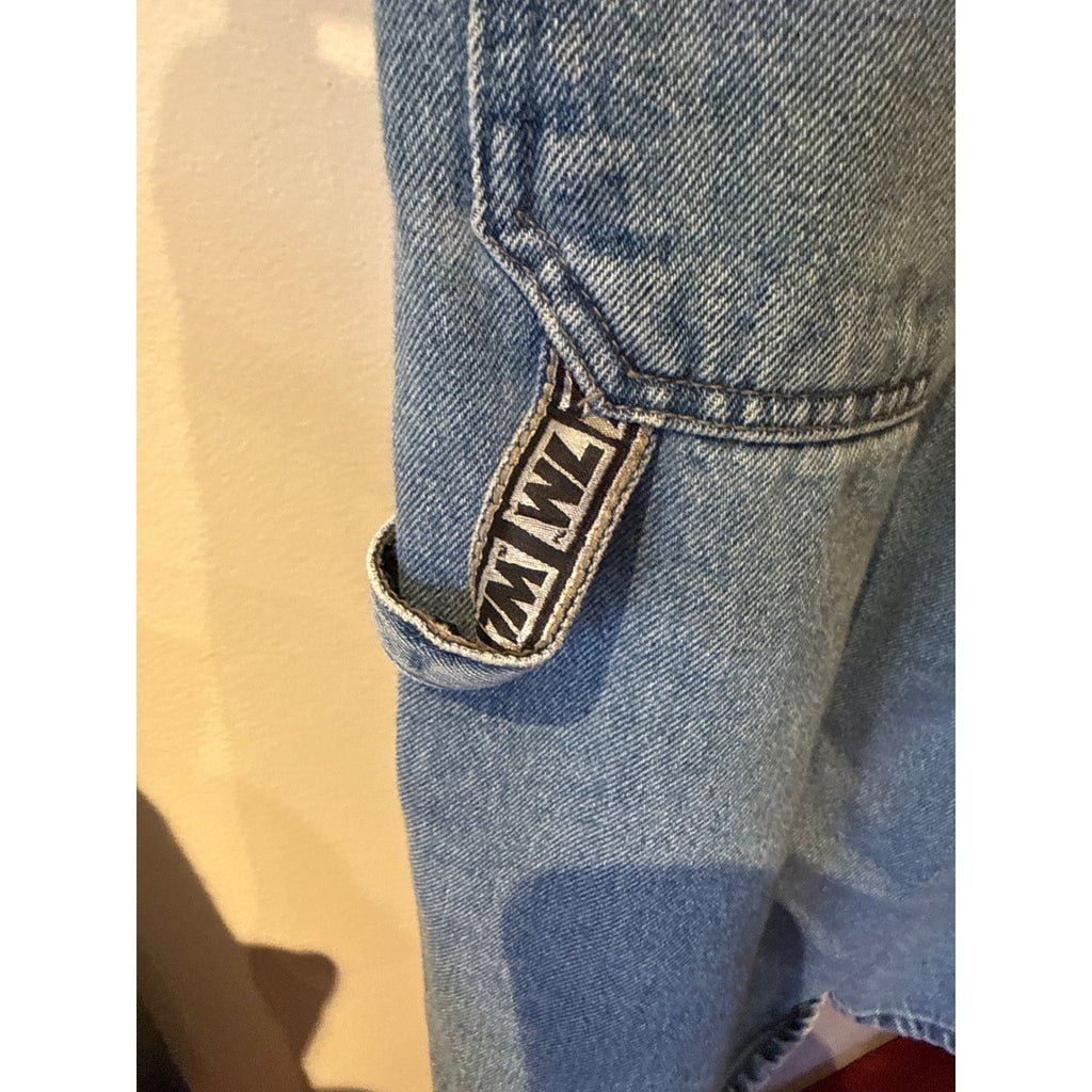 Southpole Mens Carpenter Denim Shorts Blue Baggy Y2K Streetwear 34 x 13