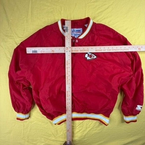 Vintage Starter NFL Pro Line Kansas City Chiefs Red Pullover Windbreaker Mens M