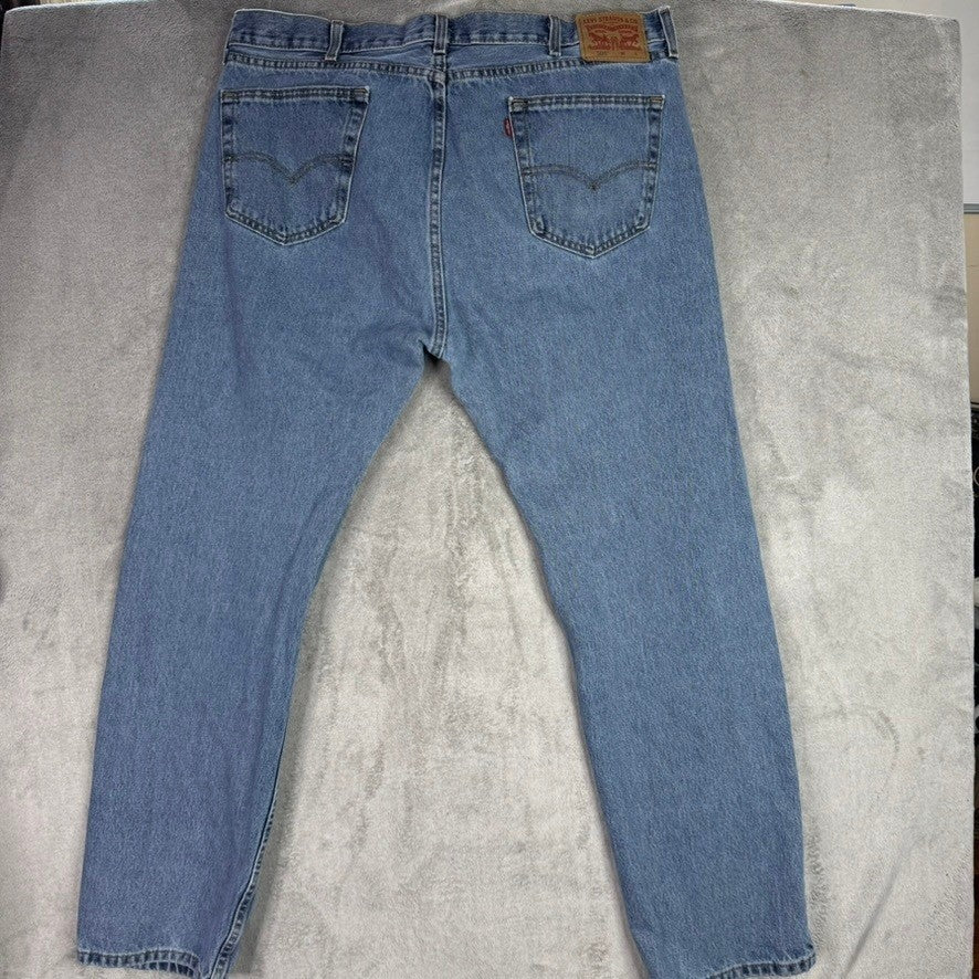 Levi's 505 Jeans Men's 42x34 Blue Denim USA Made 2022 Straight Leg