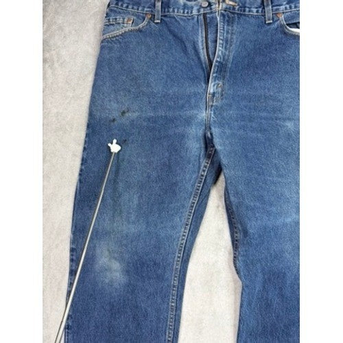 Levi's 505 Regular Fit Straight Leg Jeans Blue W44 L30