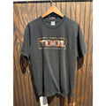 Vintage Tool Band T-Shirt Black Graphic Box Logo Gildan Heavy Cotton XL 22x28