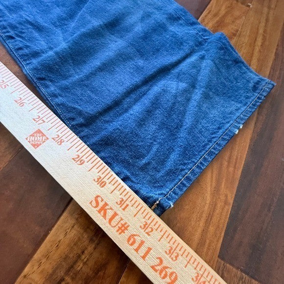 True Religion Bobby Mens 36 Straight Leg Jeans Blue Medium Wash Made in USA NEW