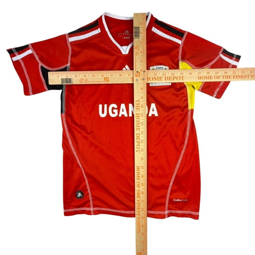 Adidas Uganda Soccer Jersey Football Shirt Men's Size Medium Red Climacool