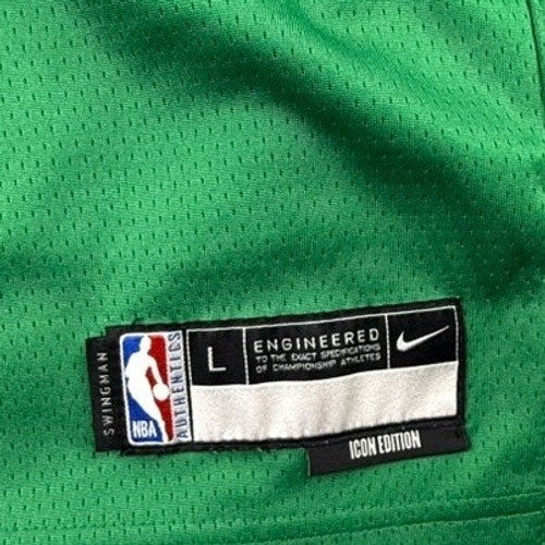 Nike Boston Celtics Jaylen Brown #7 Icon Edition Swingman Jersey Large Green