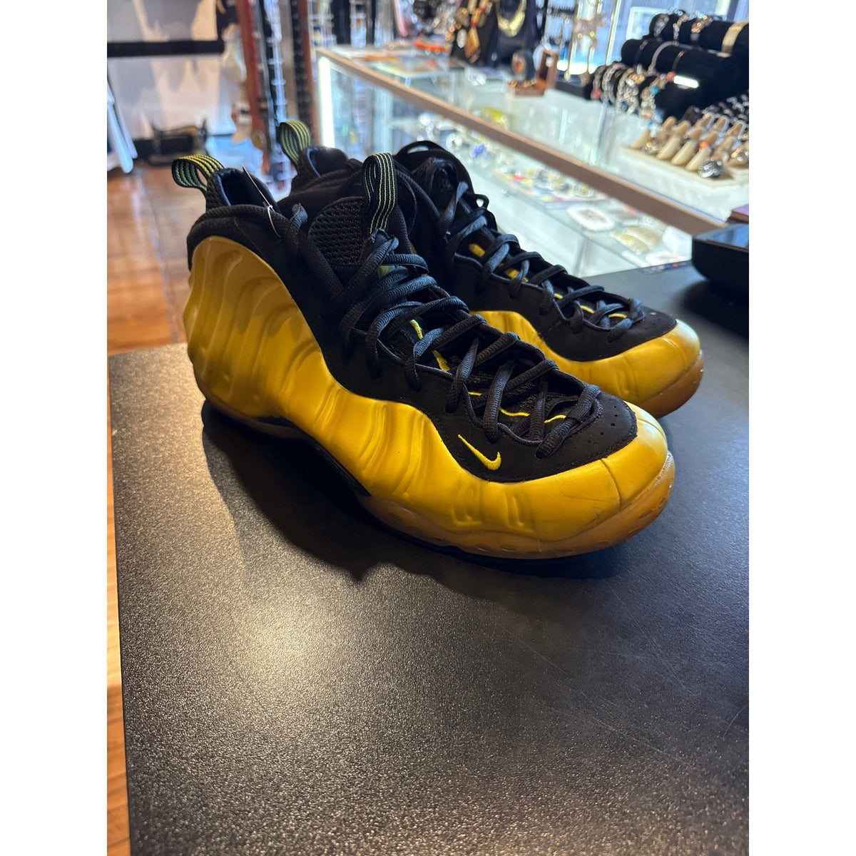 Nike Air Foamposite One Opti Yellow Black 314996-701 Mens Basketball Shoes