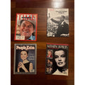 Vintage Magazine Lot Time MLK Ronald Reagan People Audrey Katharine Hepburn 4pk