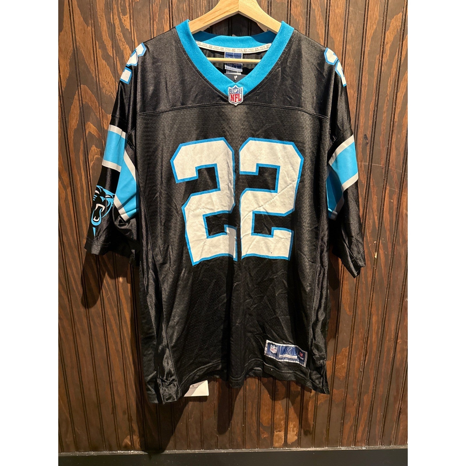 NFL Pro Line Carolina Panthers Christian McCaffrey 22 Jersey Mens XL Black Blue