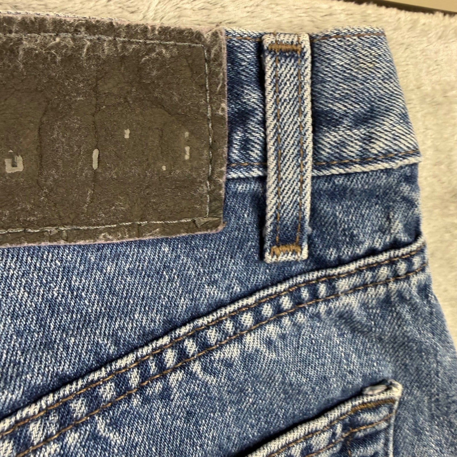 Levi's 505 Straight Fit Jeans Mens Blue Denim Button Fly Size 36x36