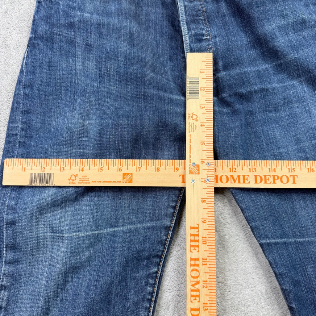 Levi Strauss Co 501 Original Fit Straight Leg Jeans Mens W34 L34 Blue Denim